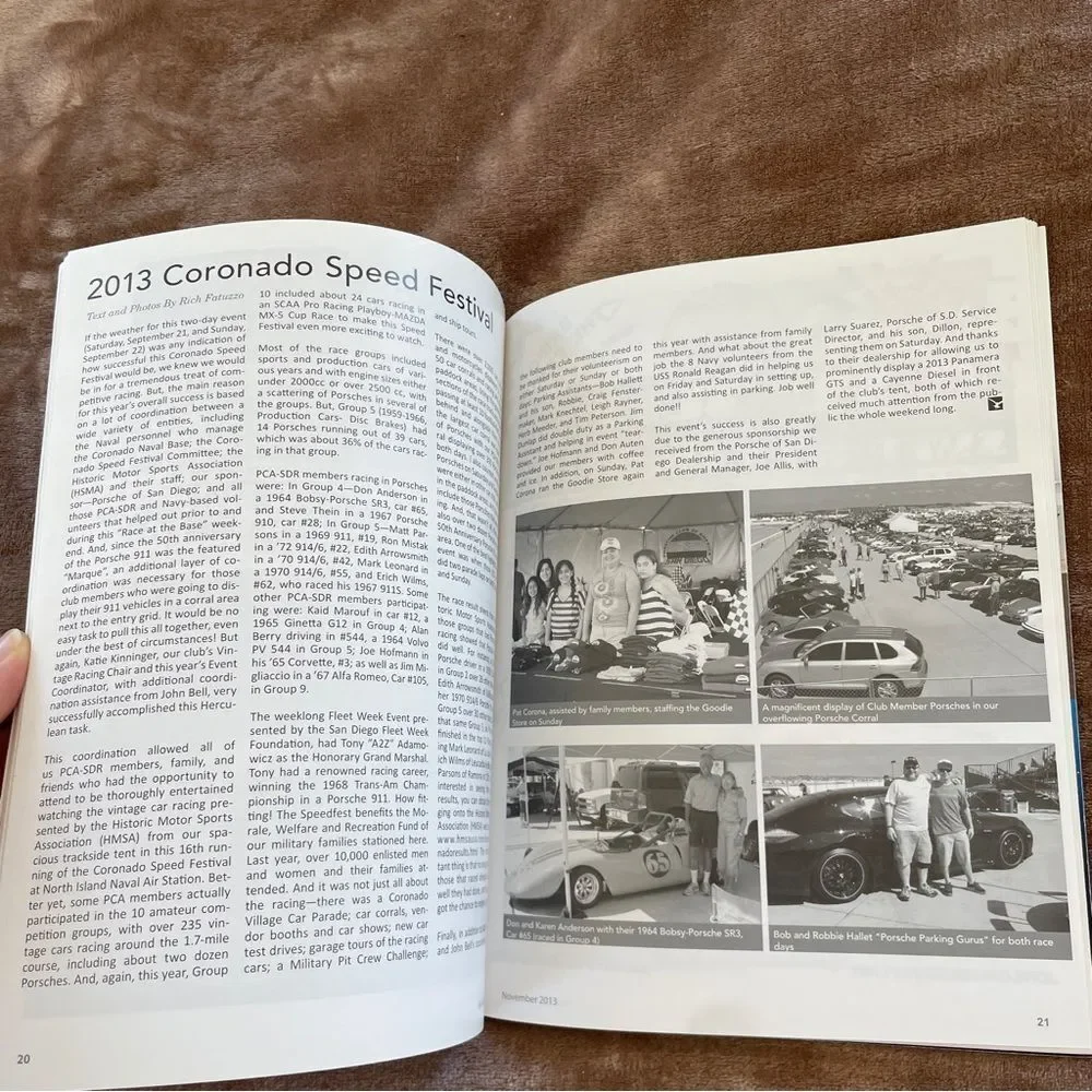 Windblown Witness Magazine Porsche Club of California November 2013
